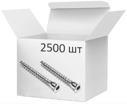 Конфірмат BASIC 6,3*50мм 2500шт.сталь оцинків SW4 264.53.193