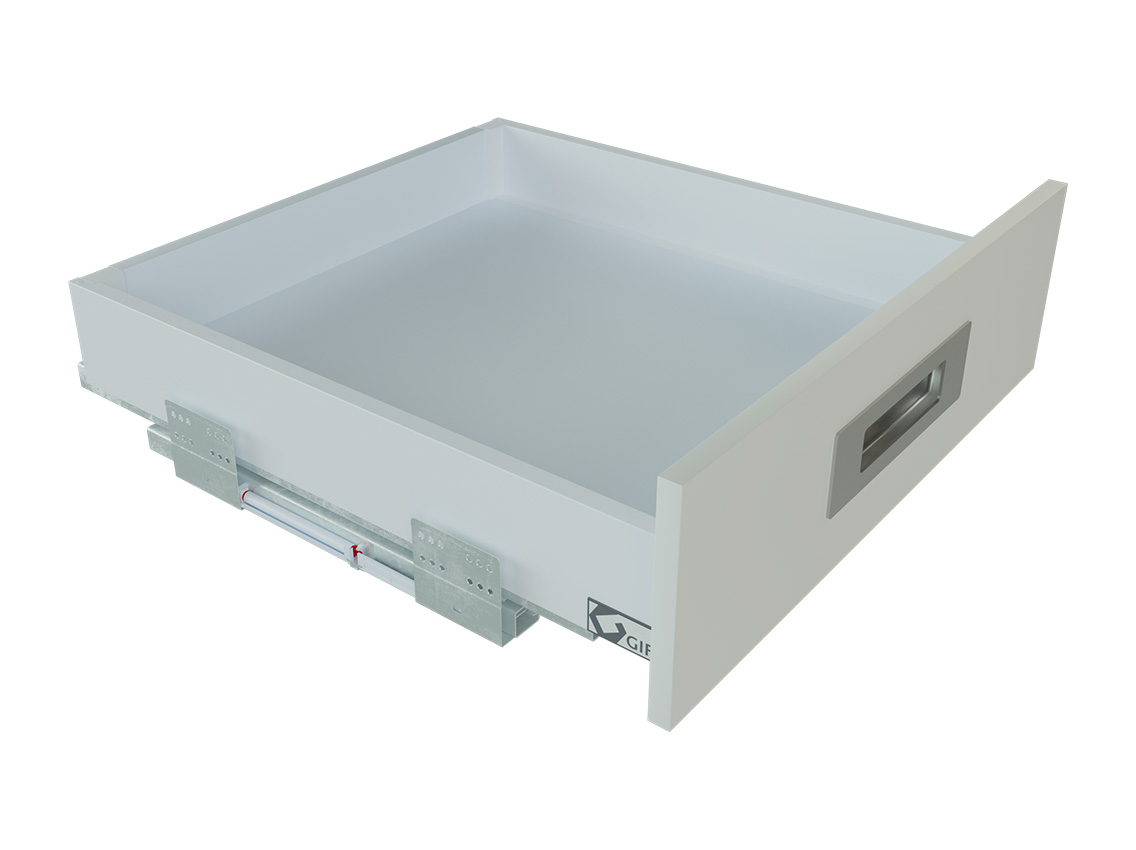 Висувний ящик FlatBox L=450 H=84 білий GIFF PRIME