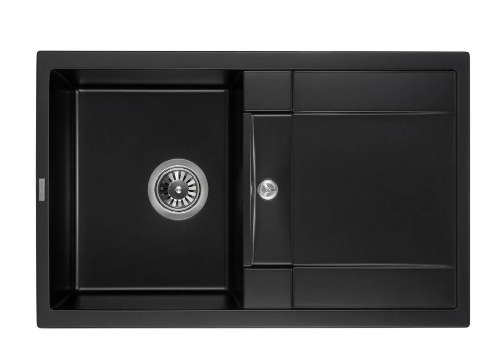 Мийка VALENCIA black shine (780*500mm.)