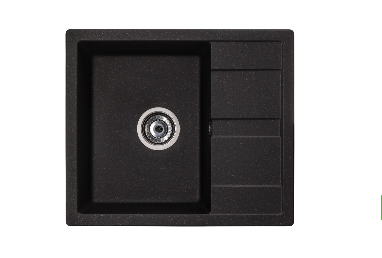 Мийка MADRIT black shine 580*500