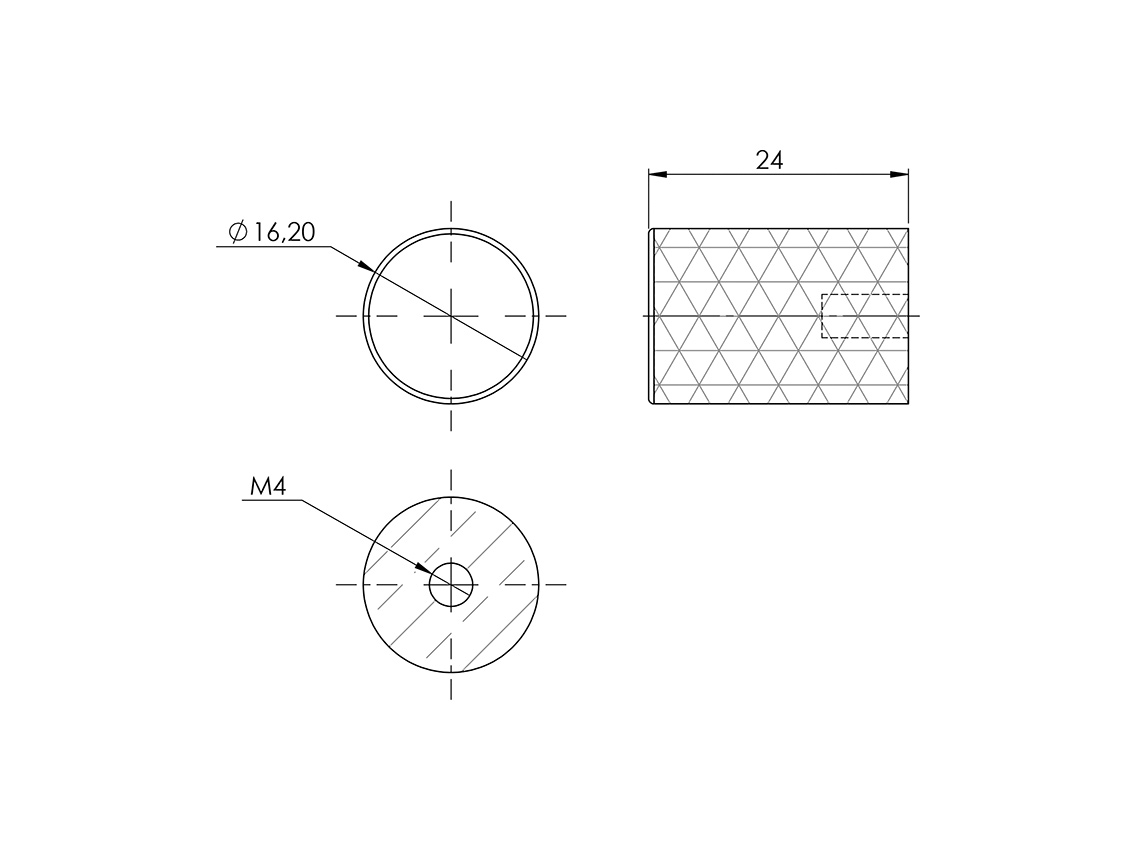 Ручка кнопка Virno Lines 407 золото