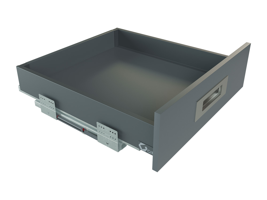 Висувний ящик FlatBox L=450 H=84 графіт GIFF PRIME