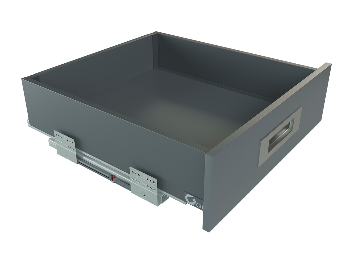 Висувний ящик FlatBox L=450 H=116 графіт GIFF PRIME