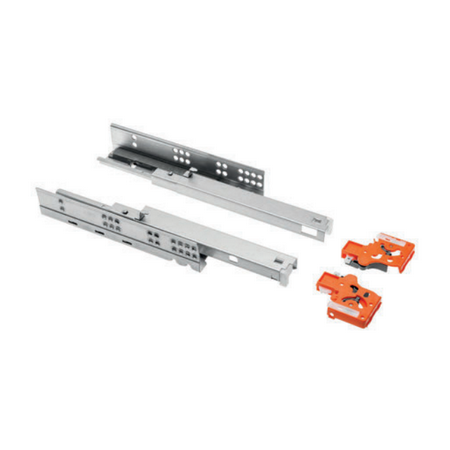 Направляючі GTV 350мм PUSH to open Modern Slide PB-OFPO-350