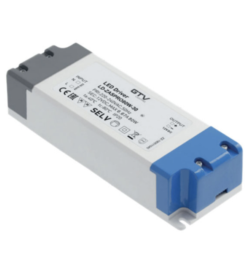 Трансформатор GTV LED PRO 12V 50W для світлодіодного світильника